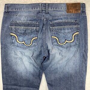 Y2K JNCO Slim Straight 101 Jeans 40x34 Vintage Eight Pockets Embroidered EUC